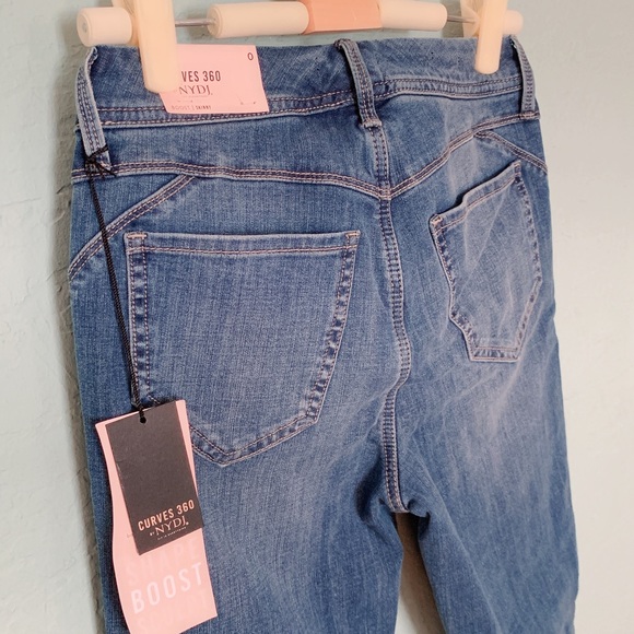 NYDJ Skinny Jeans W/ Released Hem sz 0 - Picture 7 of 9